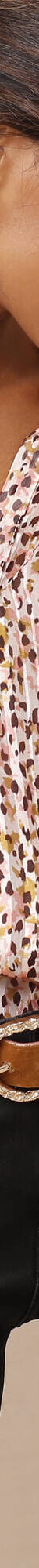 Blouse en voile imprimé tachiste (rose blush) Blouse en voile imprimé tachiste (rose blush)